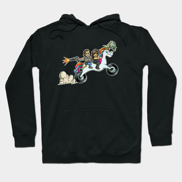 Rick and Daryl Ride Again! Hoodie by Dustinart